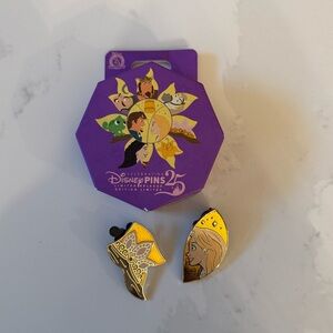 2025 Disney Parks Tangled Rapunzel 15th Anniversary Sun Puzzle Pin LR 2 Pins